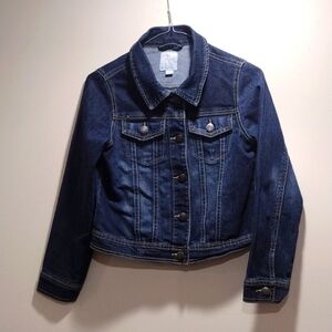 1989 Place Girls' Denim Jacket, Size L 10/12 4 Front pockets Excellent Condition